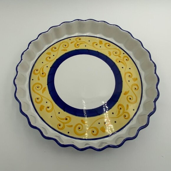Elizabeth Roache for Village Pottery Herend Other - 2001 Elizabeth Roache for Village Pottery Herend Hungary Quiche Dish